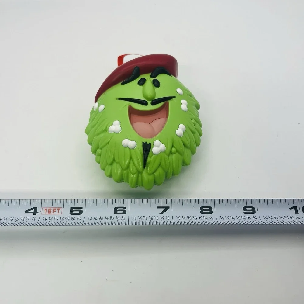 Hallmark Hoppy Hops Talking Christmas Ornament Green Hop Red Beret 2012 Novelty